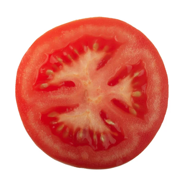 Beyaz arka planda izole domates closeup 