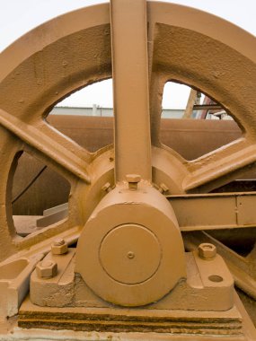 Arka plan ve metal doku. Sıradan şeylere alışılmadık bir bakış.