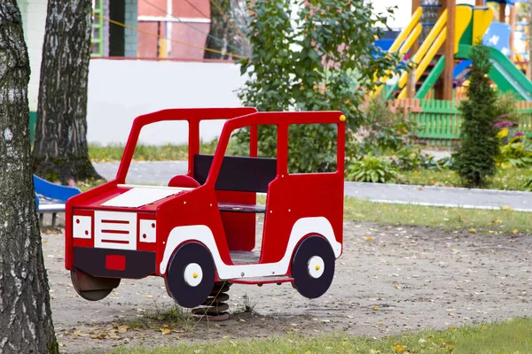 Lekplats Bilar Bildspel Pedagogiska Spel För Barn Fritid — Stockfoto