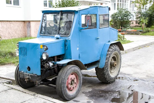 Hemmagjord Traktor Ett Mirakel Teknik Som Kan Rida Och Göra — Stockfoto