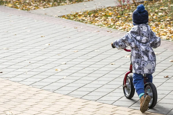 Joven Ciclista Paseo Estilo Vida Saludable Tráfico Paseo Bicicleta Infancia —  Fotos de Stock