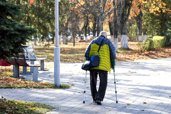 Viejos Experiencia Vida Activa Vejez Problemas Sociales Edad Problema Para — Foto de Stock