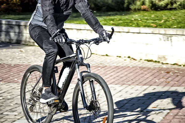 Passeio Bicicleta Velocidade Bicicleta Estilo Vida Desportivo Bicicleta Cidade Velocidade — Fotografia de Stock