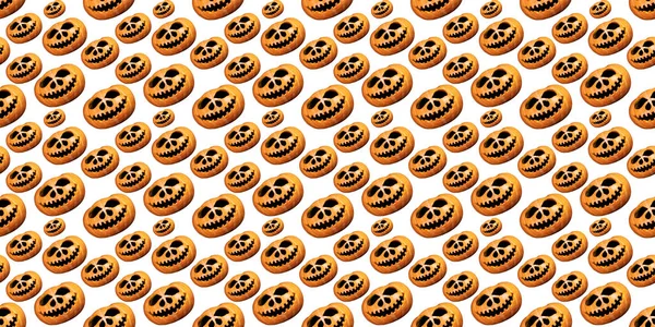 Zökkenőmentes Végtelen Halloween Tökminta Ünnepi Háttér Tervezéshez Nyomtatáshoz Jack Háttere — Stock Fotó