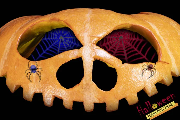 호박의 끝없는 할로윈 무늬야 스러운 디자인과 인쇄를 위해서죠 와설계에 — 스톡 사진
