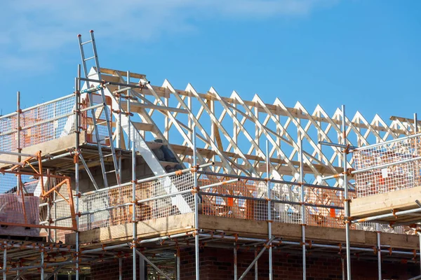 Construção Telhado Propriedade Residencial — Fotografia de Stock