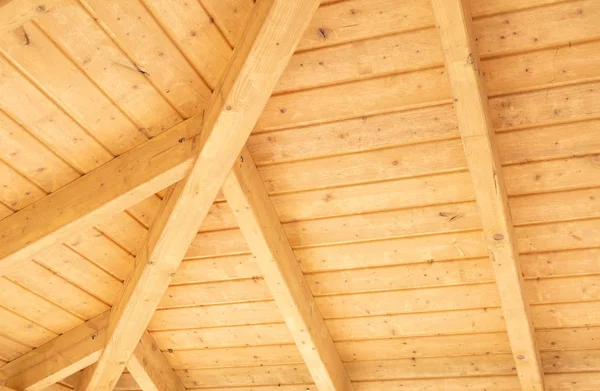 Interior Beams Wooden Structure — Stock Photo, Image