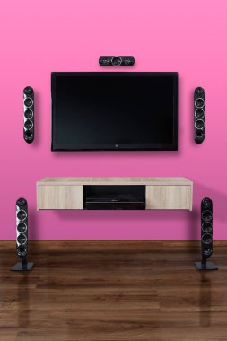 Oturma odasında ev sineması , Tv odası