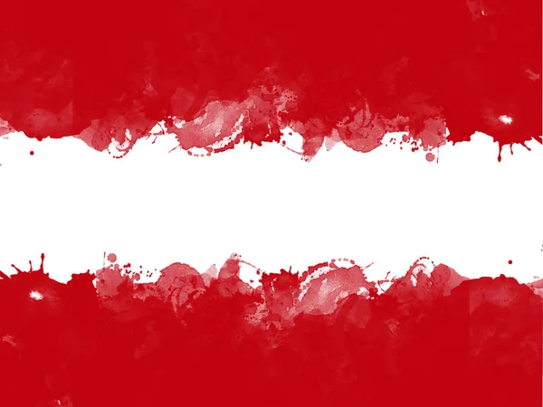 奥地利国旗由水彩画笔，粗制画风格 — 图库照片