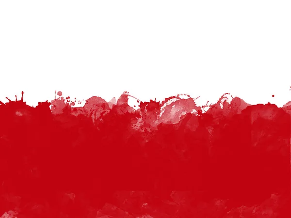 Lengyelország zászlaja által akvarell ecset, grunge stílus — Stock Fotó
