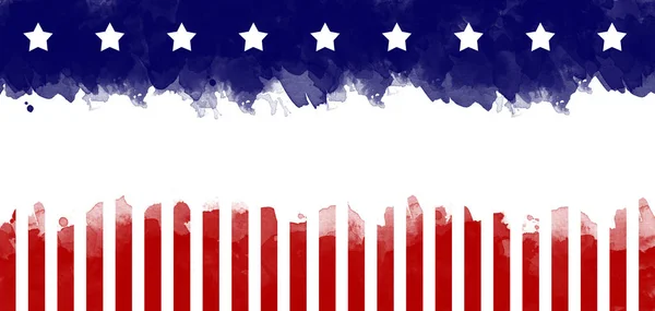 アメリカ国旗グランジグリーティングカードの背景 — ストック写真