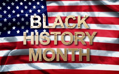 Siyah Tarih Ay (Afro-Amerikan Tarih Ay) kutlama ve Şubat ayında tanıma için arka plan tasarımı.