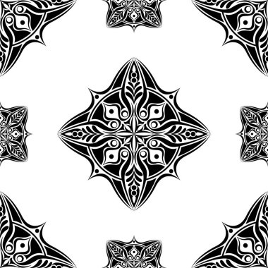 Vektör Dikişsiz desen arka plan. Klasik lüks eski moda süsleme, duvar kağıtları, tekstil, sarma için Kraliyet Viktorya Dikişsiz doku. Nefis çiçek Barok şablonu.