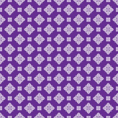 Vektör Dikişsiz desen arka plan. Klasik lüks eski moda süsleme, duvar kağıtları, tekstil, sarma için Kraliyet Viktorya Dikişsiz doku. Nefis çiçek Barok şablonu. Beyaz ve mor 