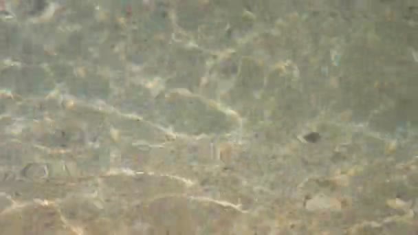 Fond Eau Abstrait Petite Vague Dans Mer Eau Est Cristalline — Video