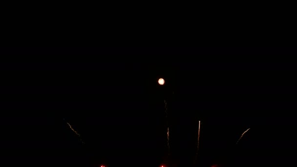 Nahtlose Schleife Von Echten Bunten Feuerwerk Festival Den Himmel Anzeige — Stockvideo