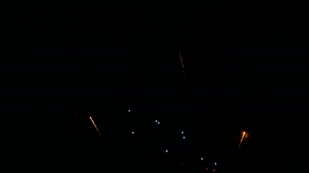 Nahtlose Schleife Von Echten Bunten Feuerwerk Festival Den Himmel Anzeige — Stockvideo