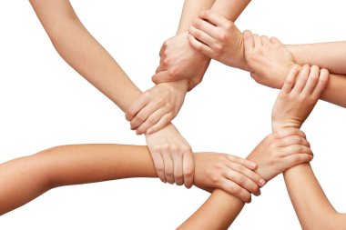 Yüzük birçok ekip çalışması eller