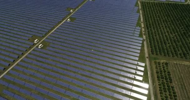 Pannelli Solari Energia Alternativa Elettricità Dal Sole — Video Stock