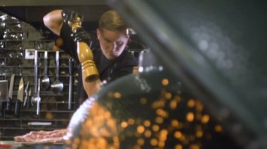 barbekü, kömür ateşleme için kindling fırın