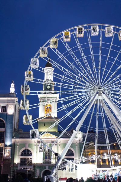 Akşam Kiev, Podil, Ukrayna