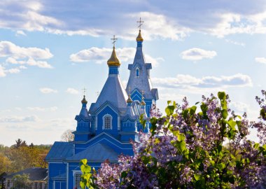 Kilise aziz Kuzma ve Damian, Korets şehir, Rivne region, Ukrayna