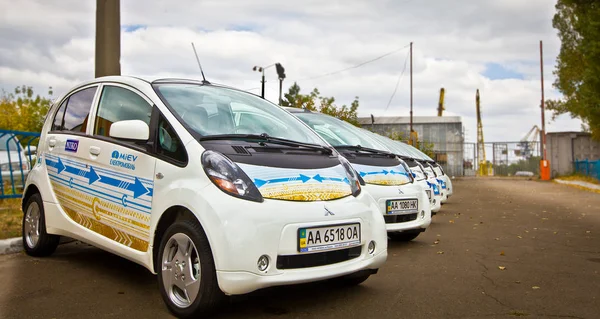 Mitsubishi Miev Coche Eléctrico Ucrania — Foto de Stock