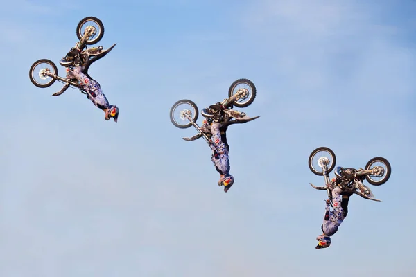 Motorradrennen Auf Der Strecke — Stockfoto