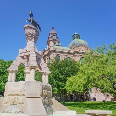 Tarrant County Courthouse in Fort Worth Texas clipart