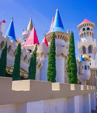 Las Vegas, Nevada; 11 Mayıs 2018: Excalibur otel ve Casino dış