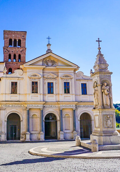 Basilica of St Bartholomew on Tiber Island, Italy
