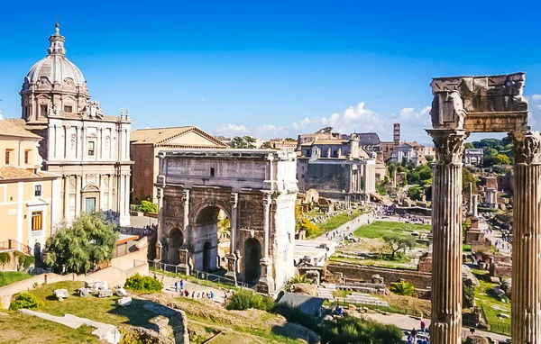 Antik Roma kalıntıları, Roma, İtalya Musei Capitolini Palatino görünümünü