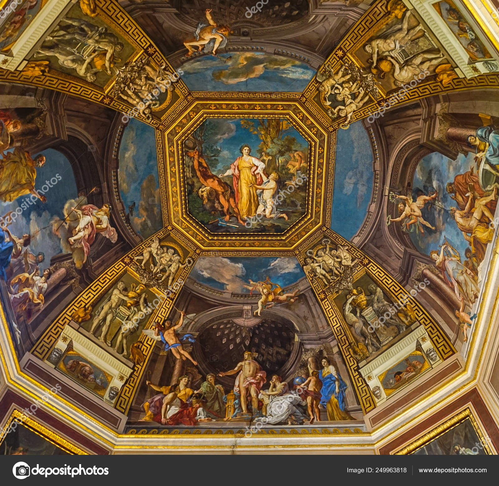 Vatican City Italy October 11 2017 Paintings On The