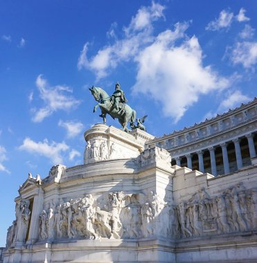 Victor Emmanual Anıt veya anıt Vittorio Emanuele'ye Piazza Venezia, Rome, İtalya