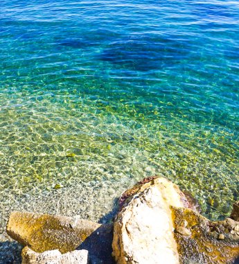 Amalfi Coast su kıyı İtalya üzerinde