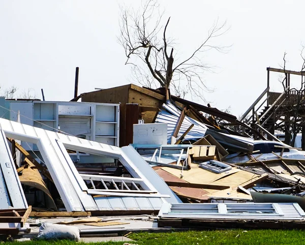 Powerful Hurricane Harvey's Destruction on Texas Coast — Stock Photo, Image