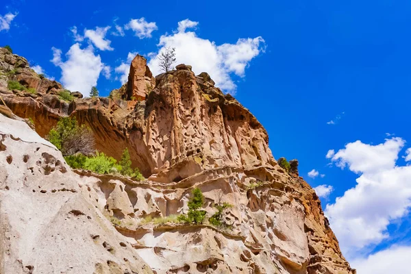 A kanyonok a Bandelier National Monument Park Los Alamos, Új-Mexikó — Stock Fotó