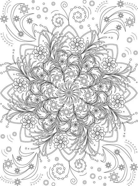 Flowerdoodles _ antistress _ 7 — Image vectorielle