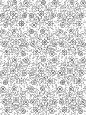 çiçek doodles sorunsuz desen_5