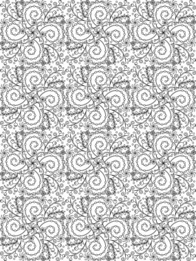 çiçek doodles sorunsuz desen_9