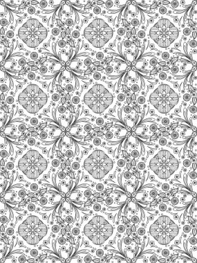 çiçek doodles sorunsuz desen_10