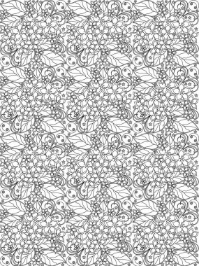 çiçek doodles sorunsuz desen_8