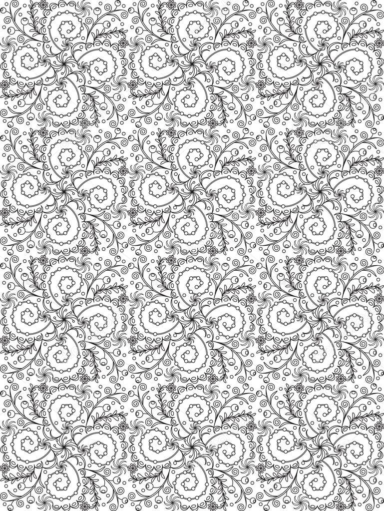 flower doodles seamless pattern_9