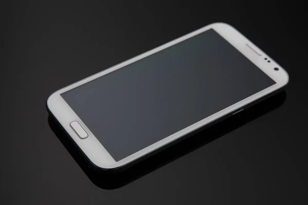 White Phone Gray Gradient Background — Stock Photo, Image