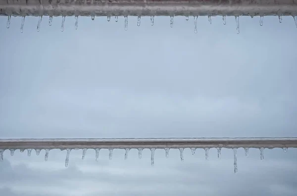 Замороженные капли воды — стоковое фото