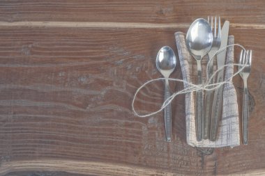 Eski yemek retro masada set