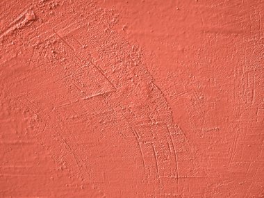 Eski boyalı mercan renk duvar Grunge doku