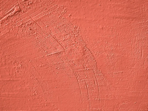 Grunge Texture Old Painted Coral Color Wall — Stock Photo, Image