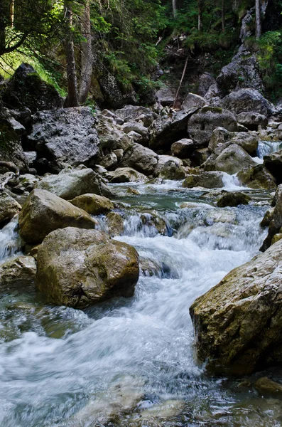 Waterfalls at the Neuschwanstein castle, Bavaria Germany. — Stock Photo, Image