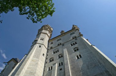 Fussen, Almanya - 29 Haziran 2019: Neuschwanstein Kalesi